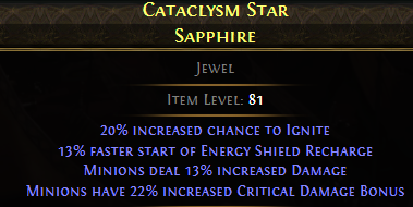 Cataclysm Star Sapphire