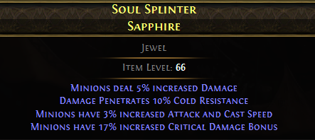 Soul Splinter Sapphire