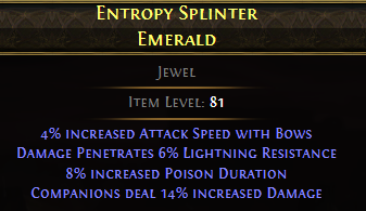 Entropy Splinter Emerald