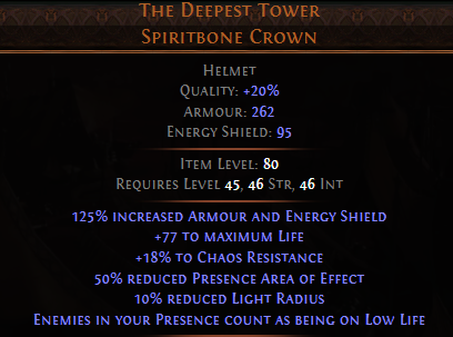The Deepest Tower Spiritbone Crown