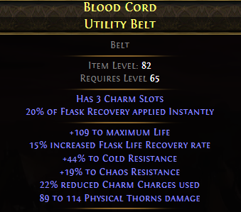 Blood Cord Utility Belt