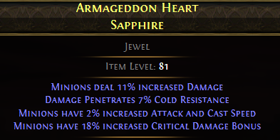 Armageddon Heart Sapphire
