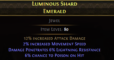 Luminous Shard Emerald