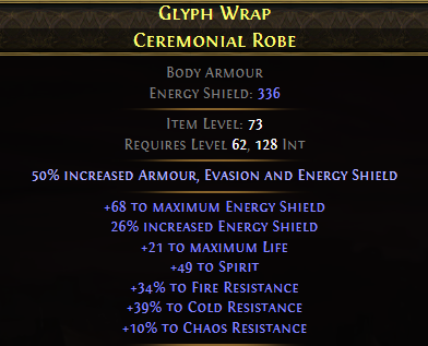 Glyph Wrap Ceremonial Robe