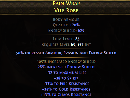 Pain Wrap Vile Robe