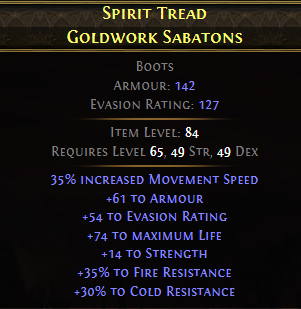 Spirit Tread Goldwork Sabatons