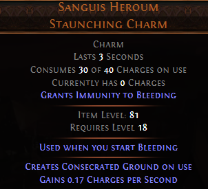 Sanguis Heroum Staunching Charm