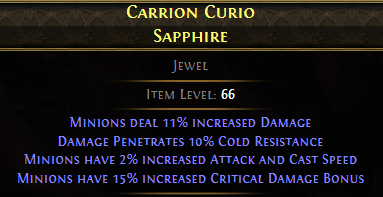 Carrion Curio Sapphire