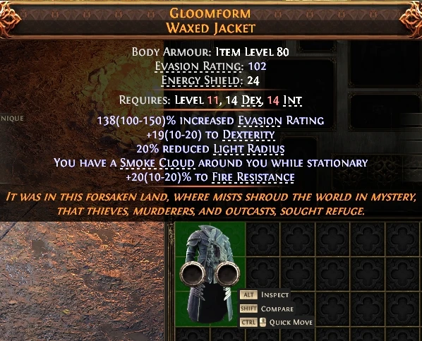 GLOOMFORMWAXED JACKET