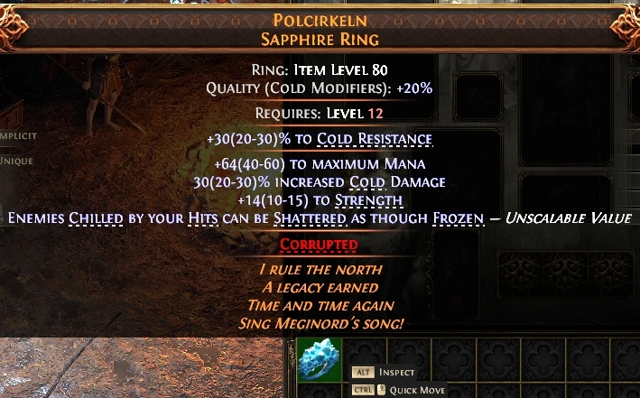 POLCIRKELNSAPPHIRE RING