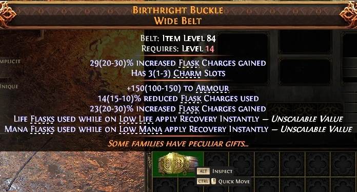 BIRTHRIGHT BUCKLEWIDE BELT