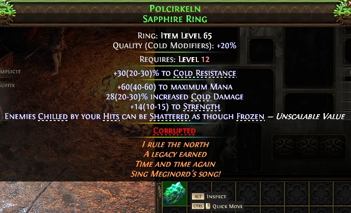POLCIRKELNSAPPHIRE RING
