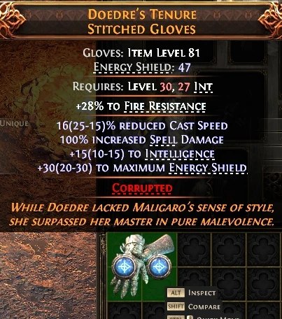 DOEDRE'S TENURESTITCHED GLOVES