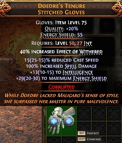 DOEDRE'S TENURESTITCHED GLOVES