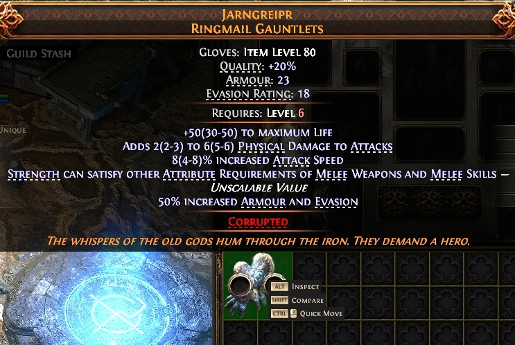 JARNGREIPRRINGMAIL GAUNTLETSGUILD STASH