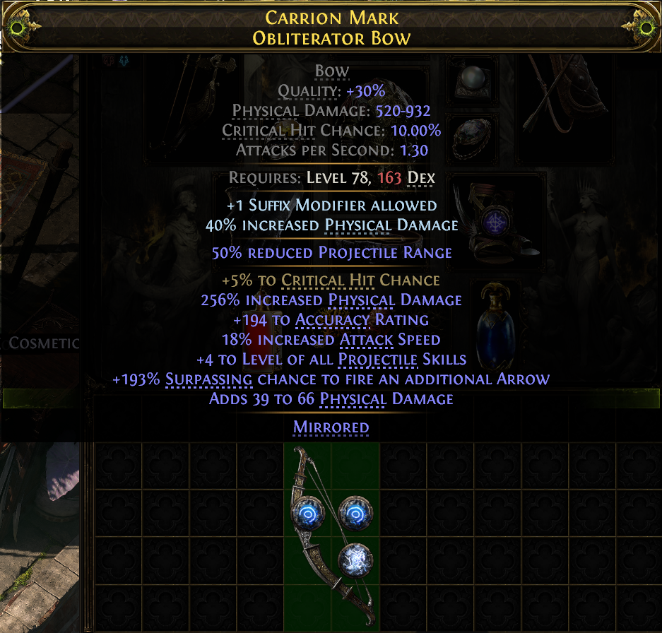 CARRION MARK OBLITERATOR BOW (J)