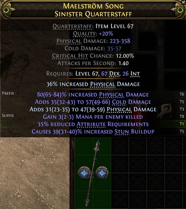 MAELSTRÖM SONG SINISTER QUARTERSTAFF