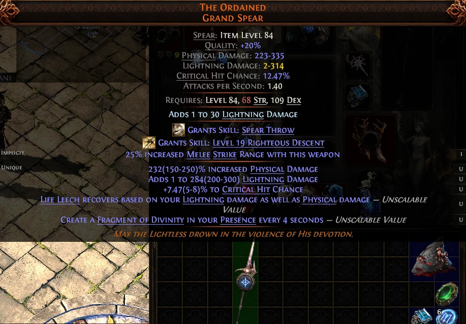 THE ORDAINED GRAND SPEAR