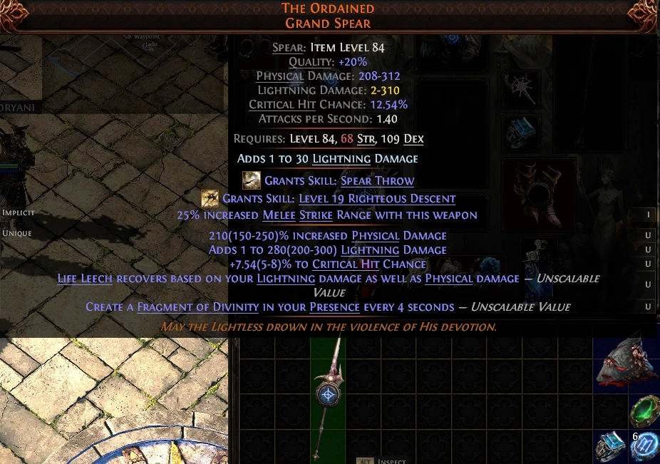 THE ORDAINED GRAND SPEAR