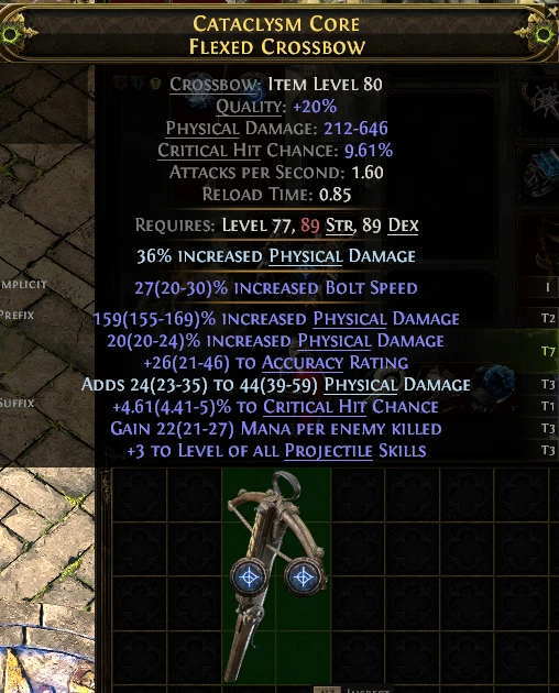 CATACLYSM CORE FLEXED CROSSBOW