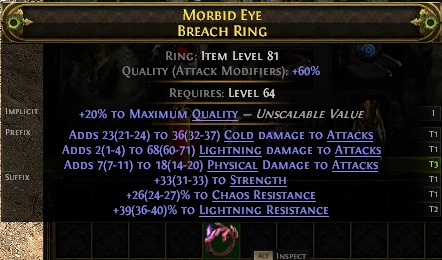 MORBID EYE BREACH RING