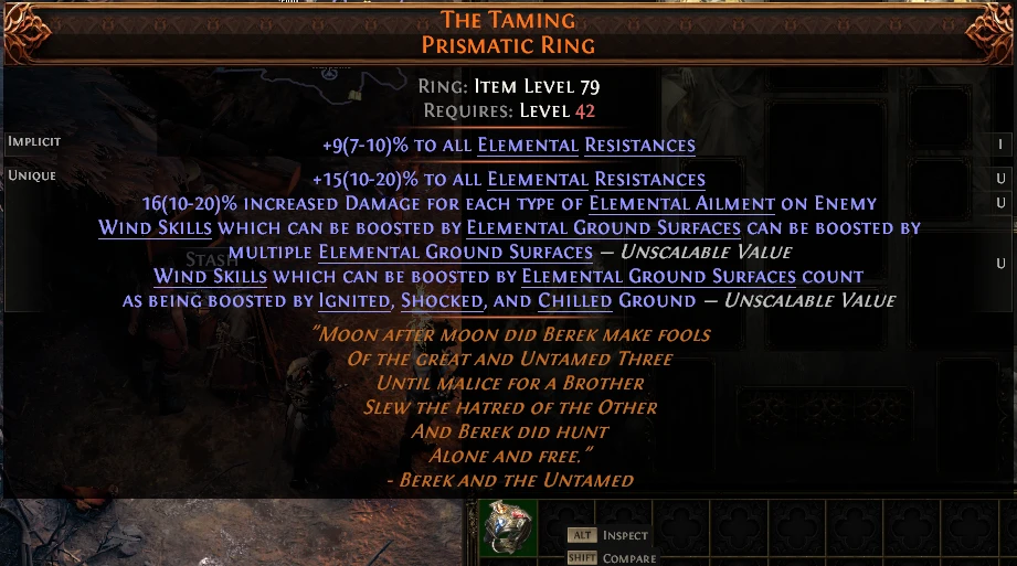 THE TAMING PRISMATIC RING