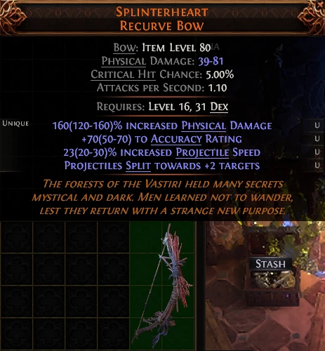 SPLINTERHEART RECURVE Bow