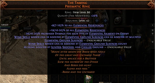 THE TAMING PRISMATIC RING