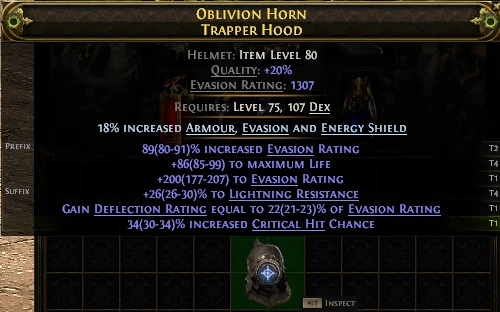 OBLIVION HORN TRAPPER HOOD