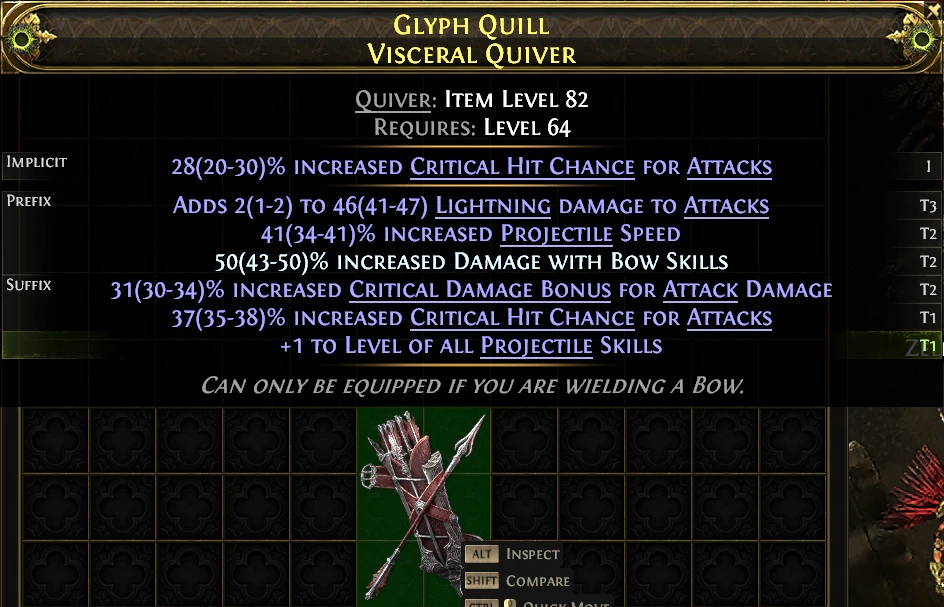 GLYPH QUILL VISCERAL QUIVER