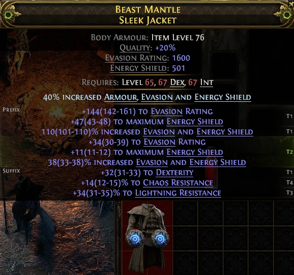 BEAST MANTLE SLEEK JACKET