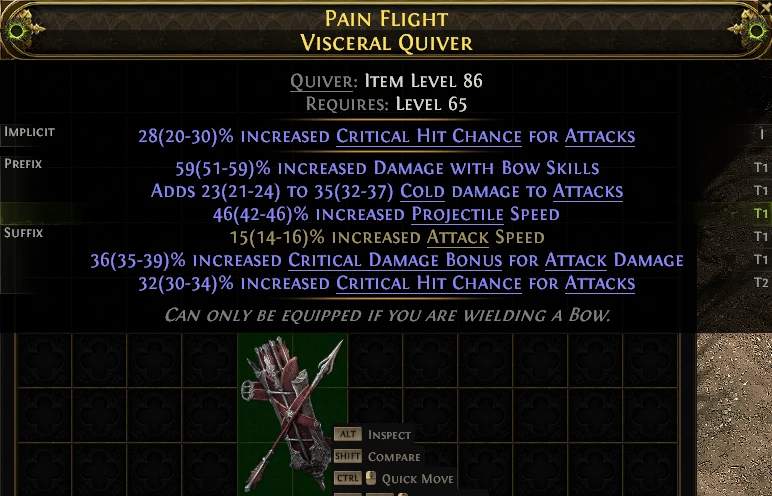 PAIN FLIGHT VISCERAL QUIVER