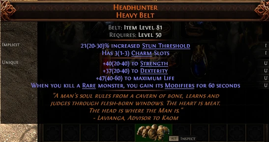 HEADHUNTER HEAVY BELT