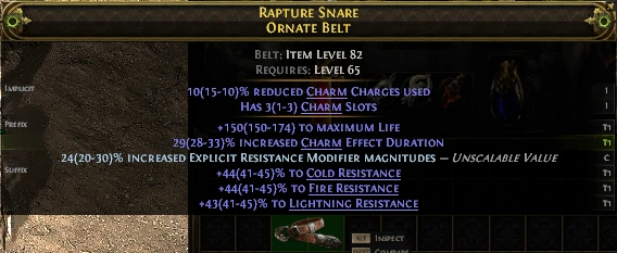 RAPTURE SNARE ORNATE BELT