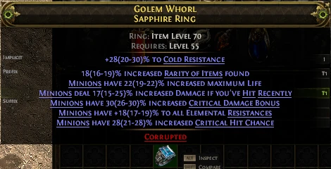 GOLEM WHORL SAPPHIRE RING
