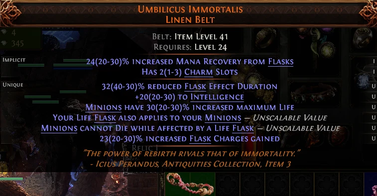 UMBILICUS IMMORTALIS LINEN BELT 4