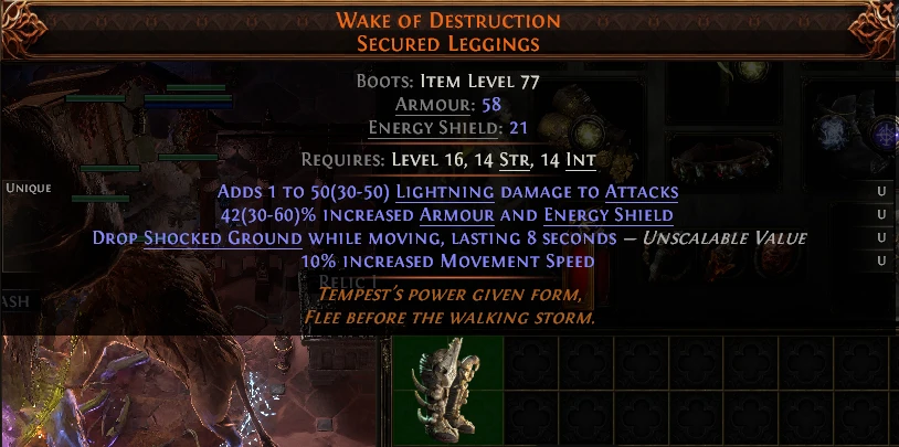 WAKE OF DESTRUCTION SECURED LEGGINGS