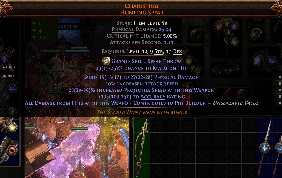 CHAINSTING HUNTING SPEAR