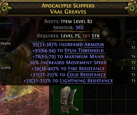 APOCALYPSE SLIPPERS VAAL GREAVES