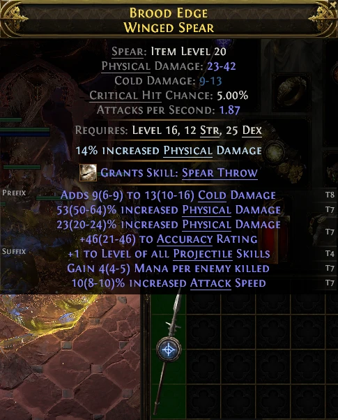 BROOD EDGE WINGED SPEAR