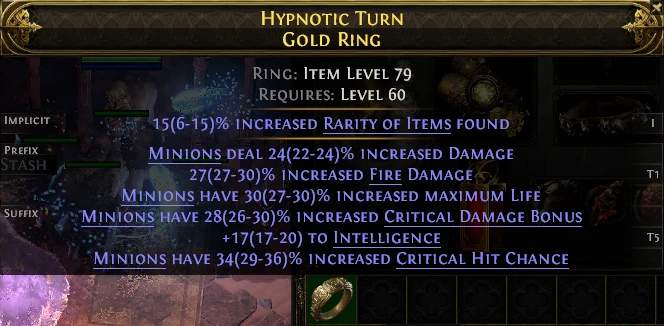 HYPNOTIC TURN GOLD RING