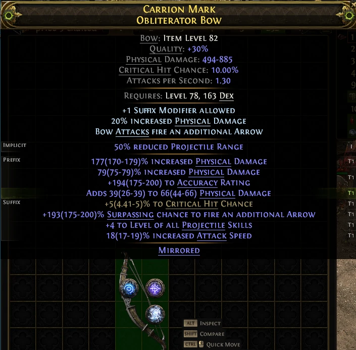CARRION MARK OBLITERATOR Bow