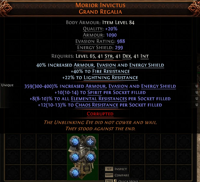 MORIOR INVICTUS GRAND REGALIA