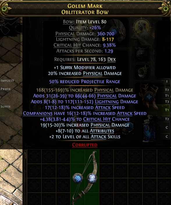 GOLEM MARK OBLITERATOR Bow