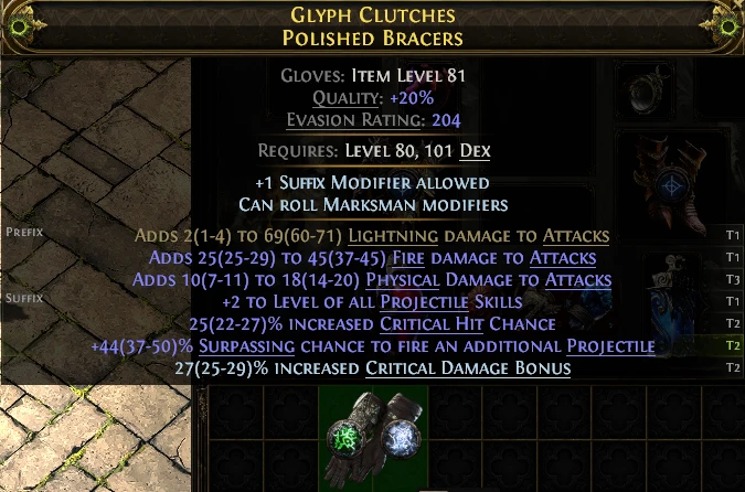 GLYPH CLUTCHES POLISHED BRACERS