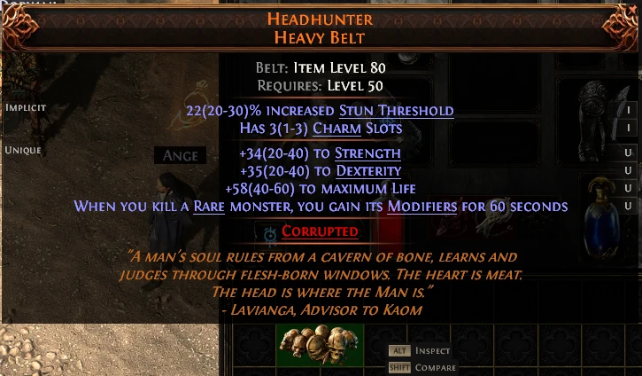 HEADHUNTER HEAVY BELT