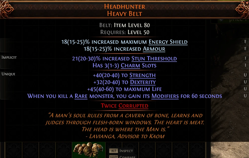 HEADHUNTER HEAVY BELT