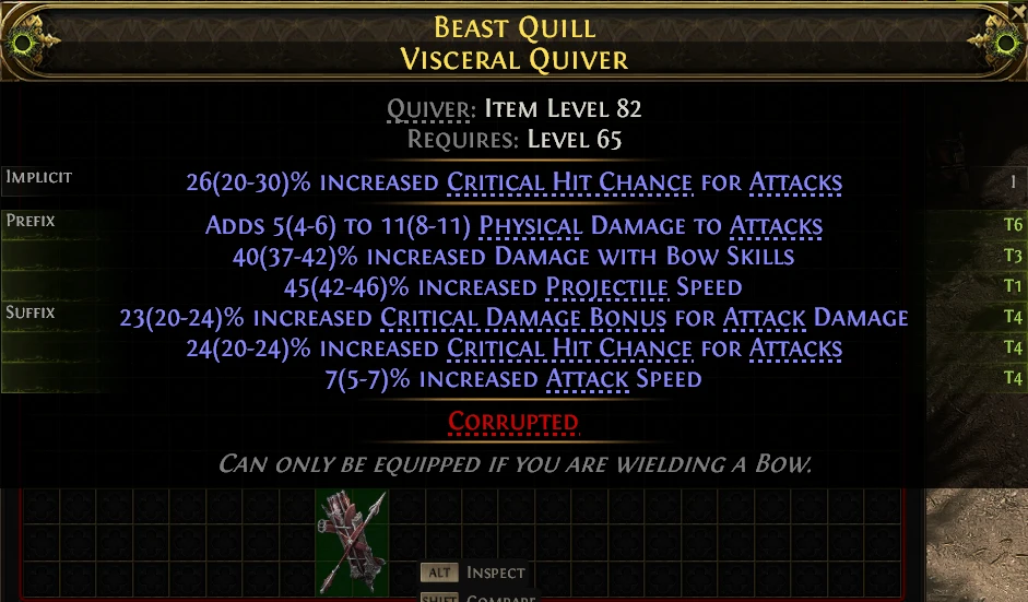 BEAST QUILL VISCERAL QUIVER