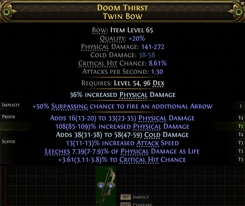 DOOM THIRST TWIN Bow