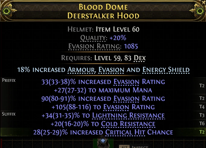 BLOOD DOME DEERSTALKER HOOD